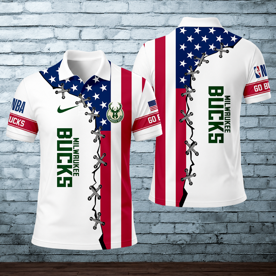 Limited Edition – Customized NBA Milwaukee Bucks Polo Shirt