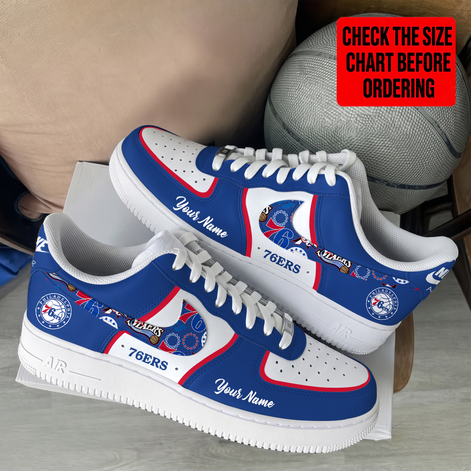Limited Edition – Customized NBA Philadelphia 76Ers Af1 Shoes