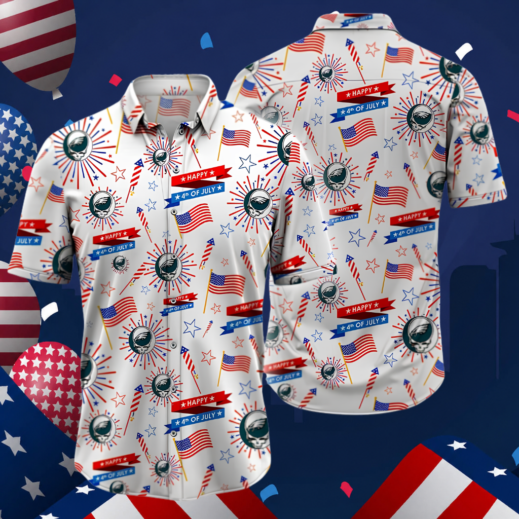 Limited Edition – Customized NFL Philadelphia Eagles Patriotic 250 Usa Hawaiian Shirt