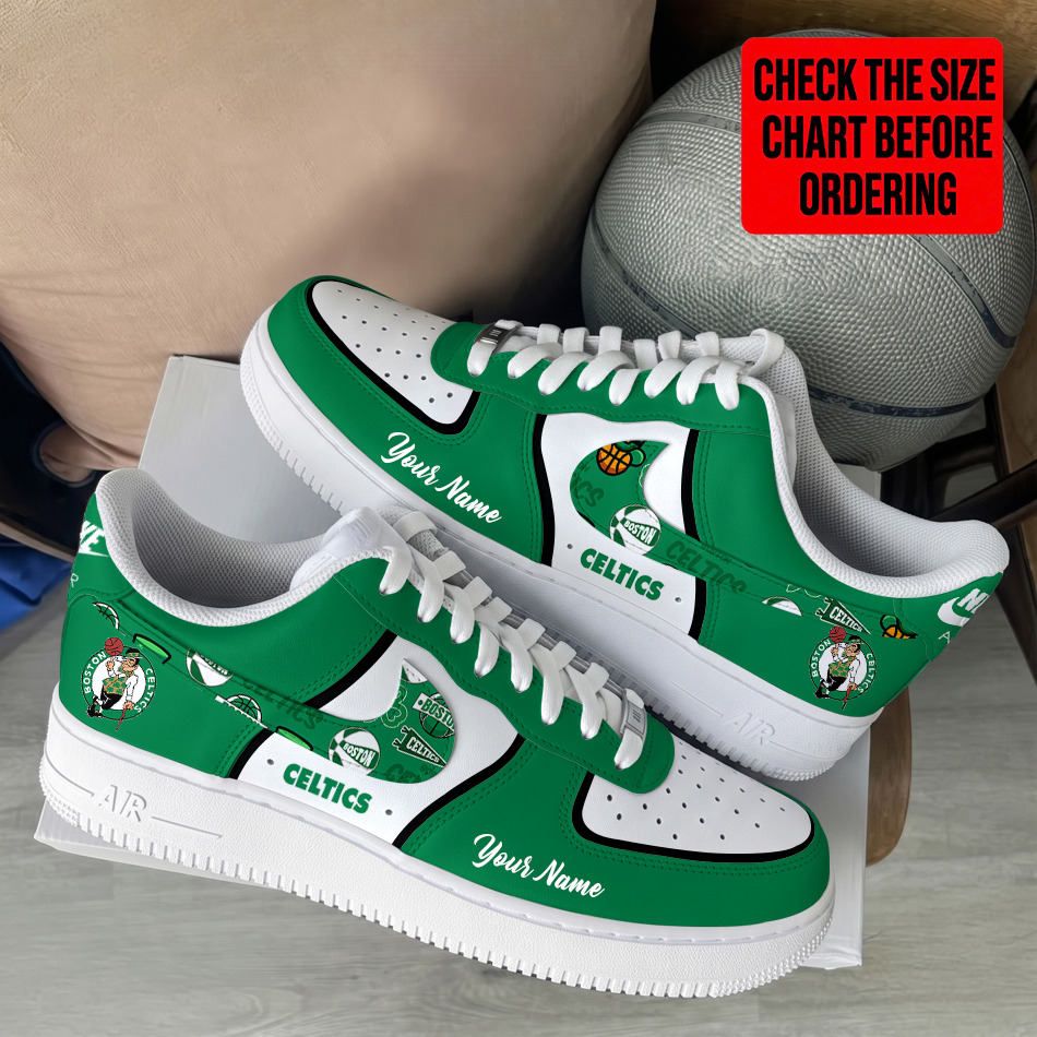 Limited Edition – Customized NBA Boston Celtics Af1 Shoes