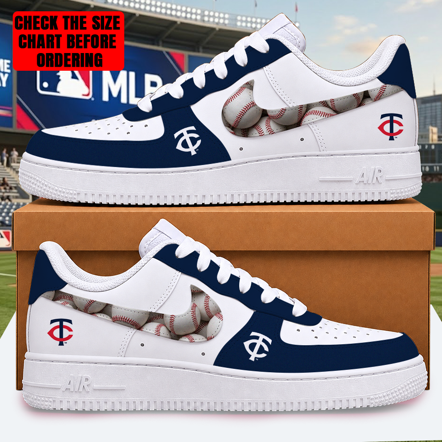 Limited Edition – Customized MLB Minnesota Twins Af1 Shoes