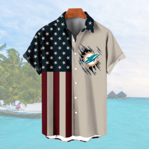 Limited Edition – Customized NFL Miami Dolphins Patriotic 250 Usa Hawaiian Shirt
