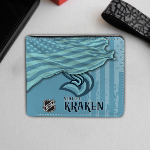 Limited Edition – Customized NHL Seattle Kraken Leather Wallet