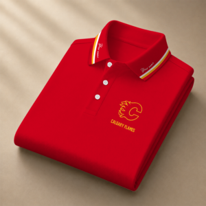 Limited Edition – Customized NHL Calgary Flames Polo Shirt