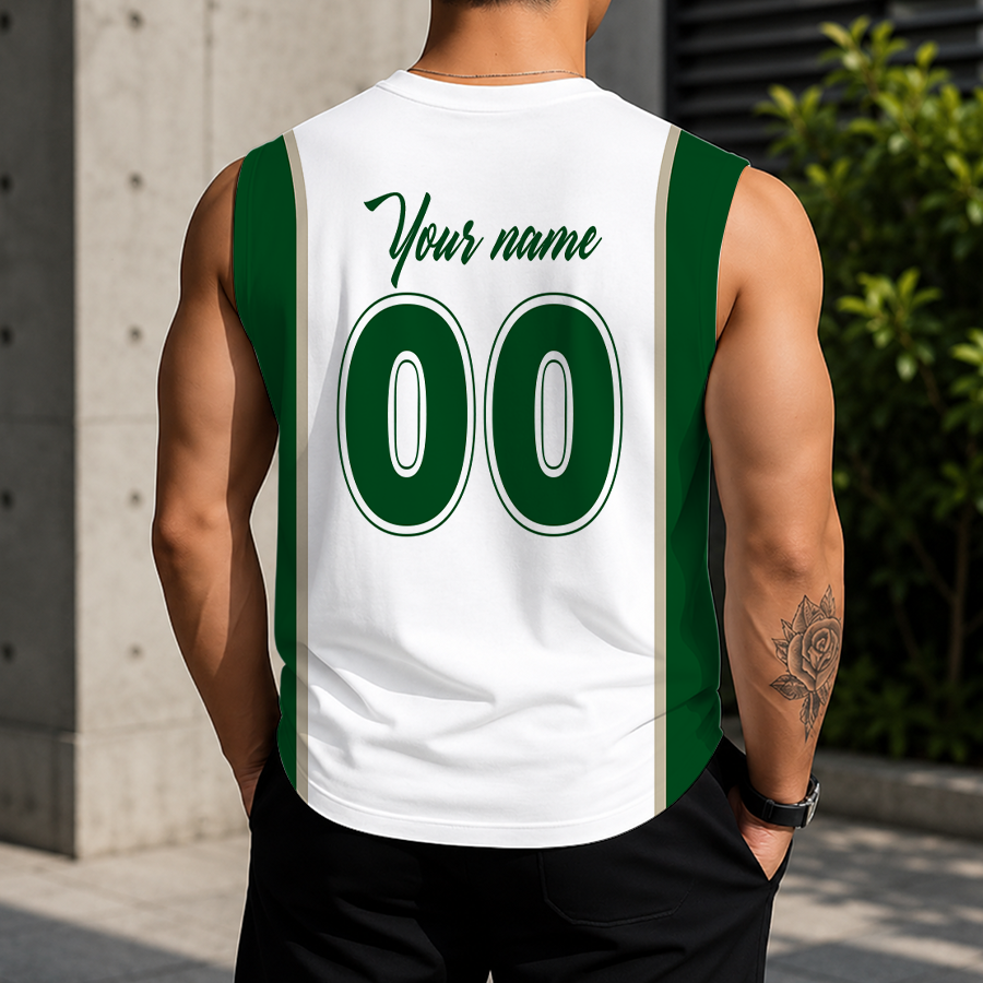 Limited Edition – Customized NBA Milwaukee Bucks Tank Top - Image 2