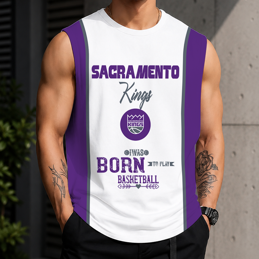 Limited Edition – Customized NBA Sacramento Kings Tank Top - Image 2