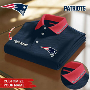 Limited Edition – Customized NFL New England Patriots Polo Shirt
