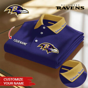 Limited Edition – Customized NFL Baltimore Ravens Polo Shirt