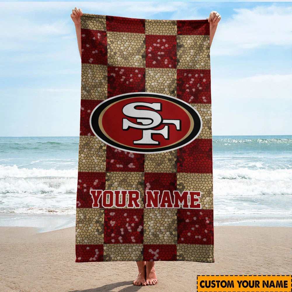 Limited Edition – Customized NFL San Francisco 49Ers Beach Towel
