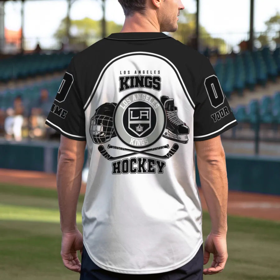 Limited Edition – Customized NHL Los Angeles Kings Baseball Jersey - Image 3
