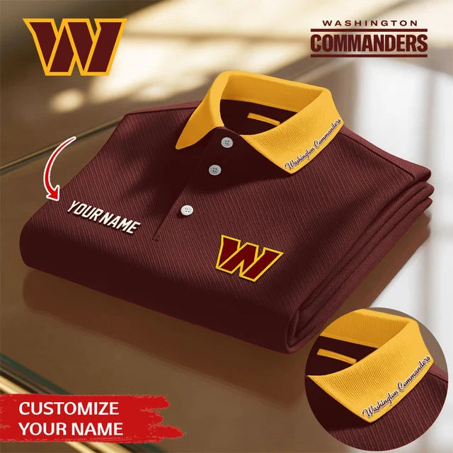 Limited Edition – Customized NFL Washington Commanders Polo Shirt