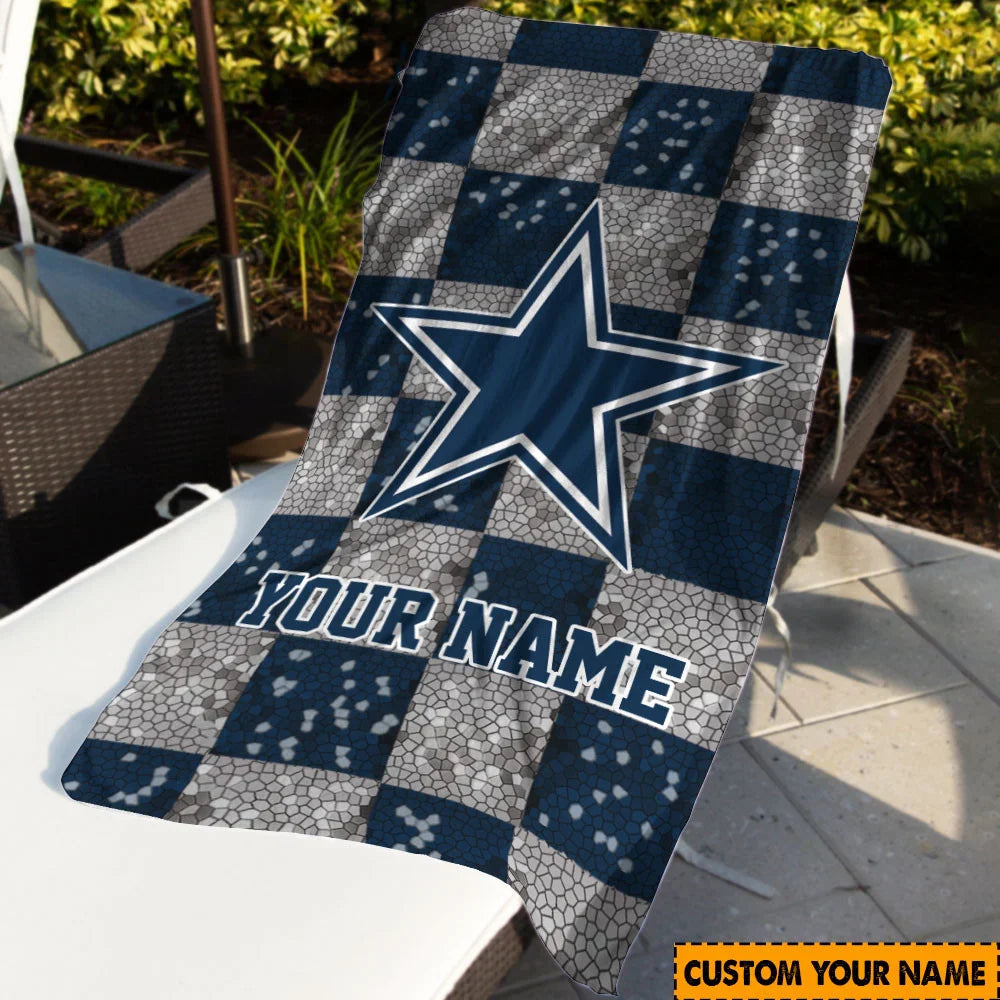 Limited Edition – Customized NFL Dallas Cowboys Beach Towel - Image 2