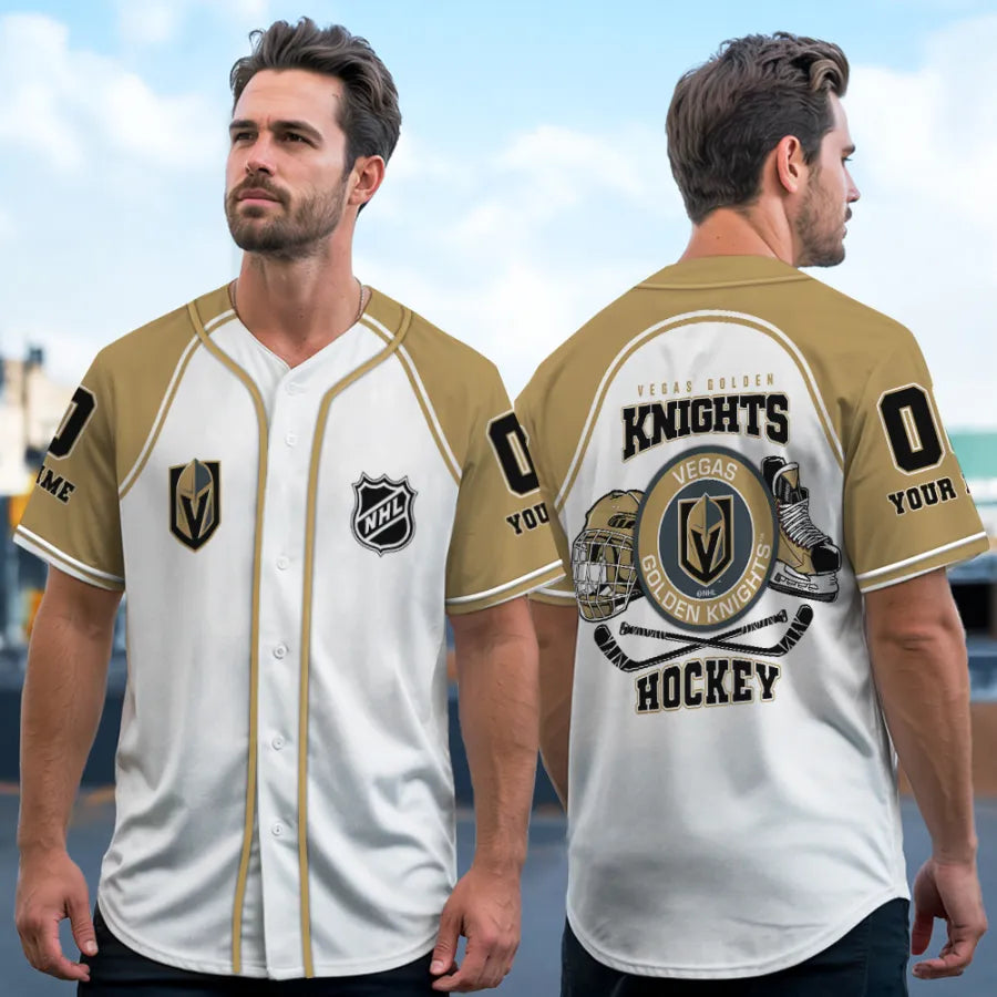 Limited Edition – Customized NHL Vegas Golden Knights Baseball Jersey