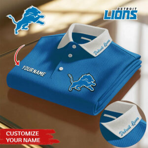 Limited Edition – Customized NFL Detroit Lions Polo Shirt