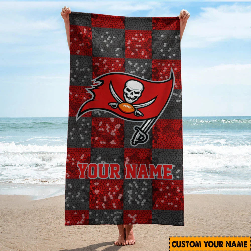 Limited Edition – Customized NFL Tampa Bay Buccaneers Beach Towel
