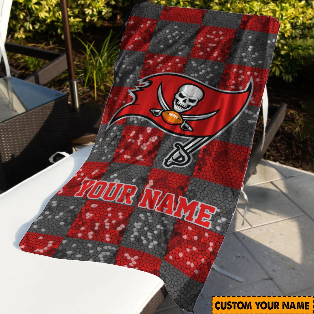 Limited Edition – Customized NFL Tampa Bay Buccaneers Beach Towel - Image 2