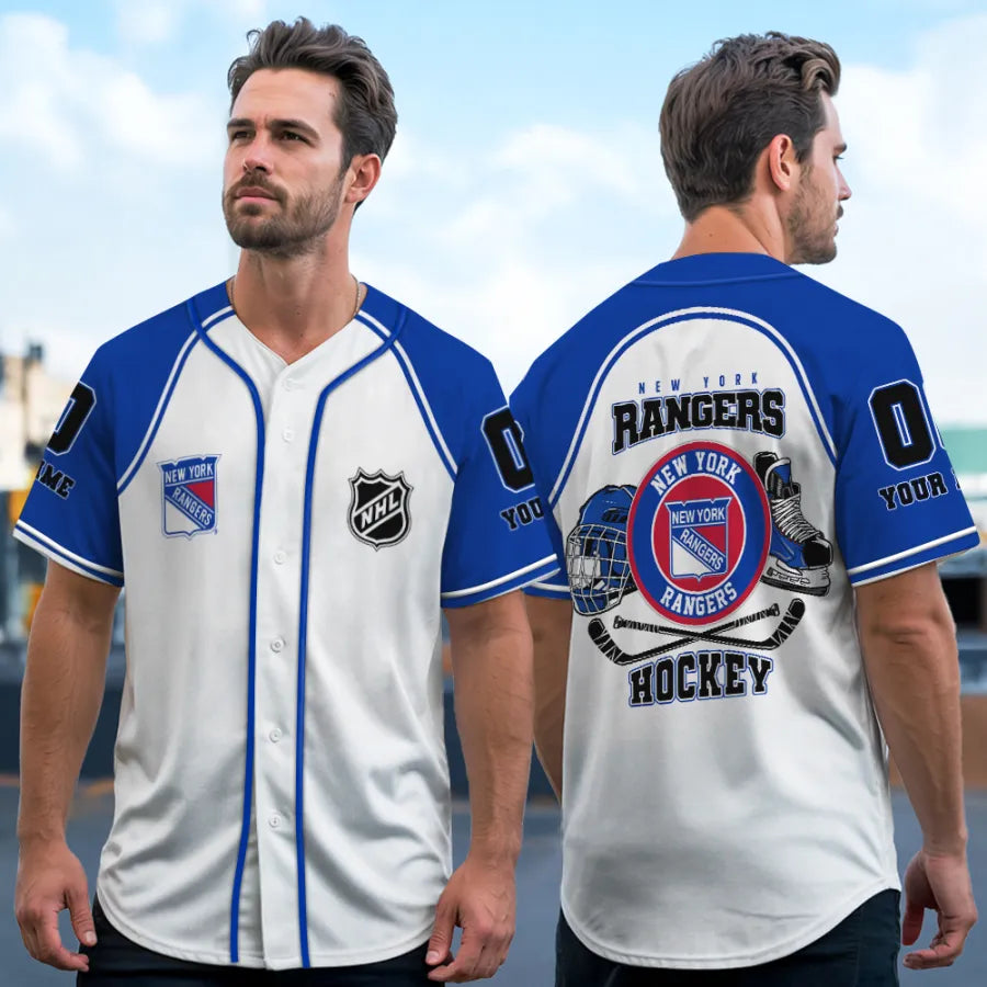 Limited Edition – Customized NHL New York Rangers Baseball Jersey
