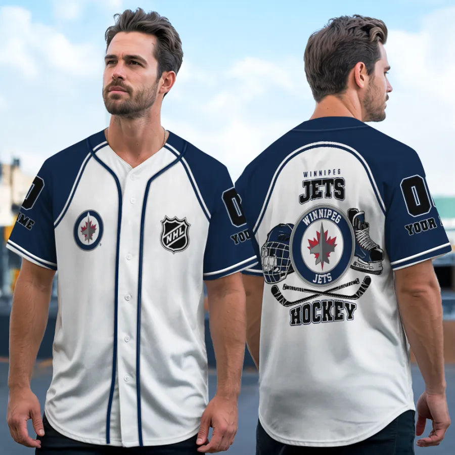 Limited Edition – Customized NHL Winnipeg Jets Baseball Jersey