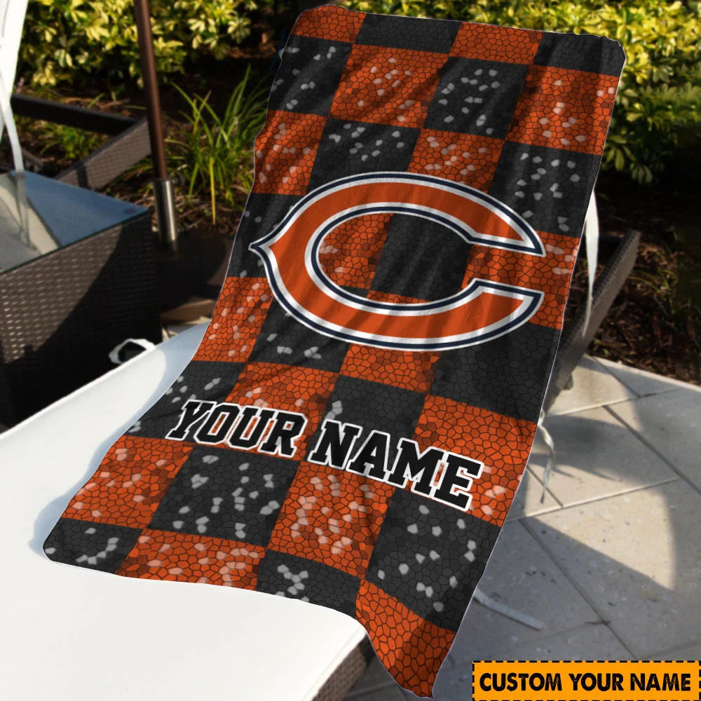 Limited Edition – Customized NFL Chicago Bears Beach Towel