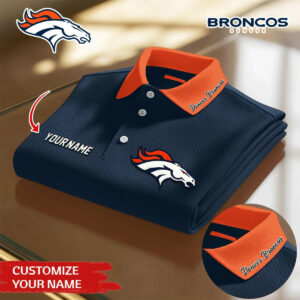 Limited Edition – Customized NFL Denver Broncos Polo Shirt
