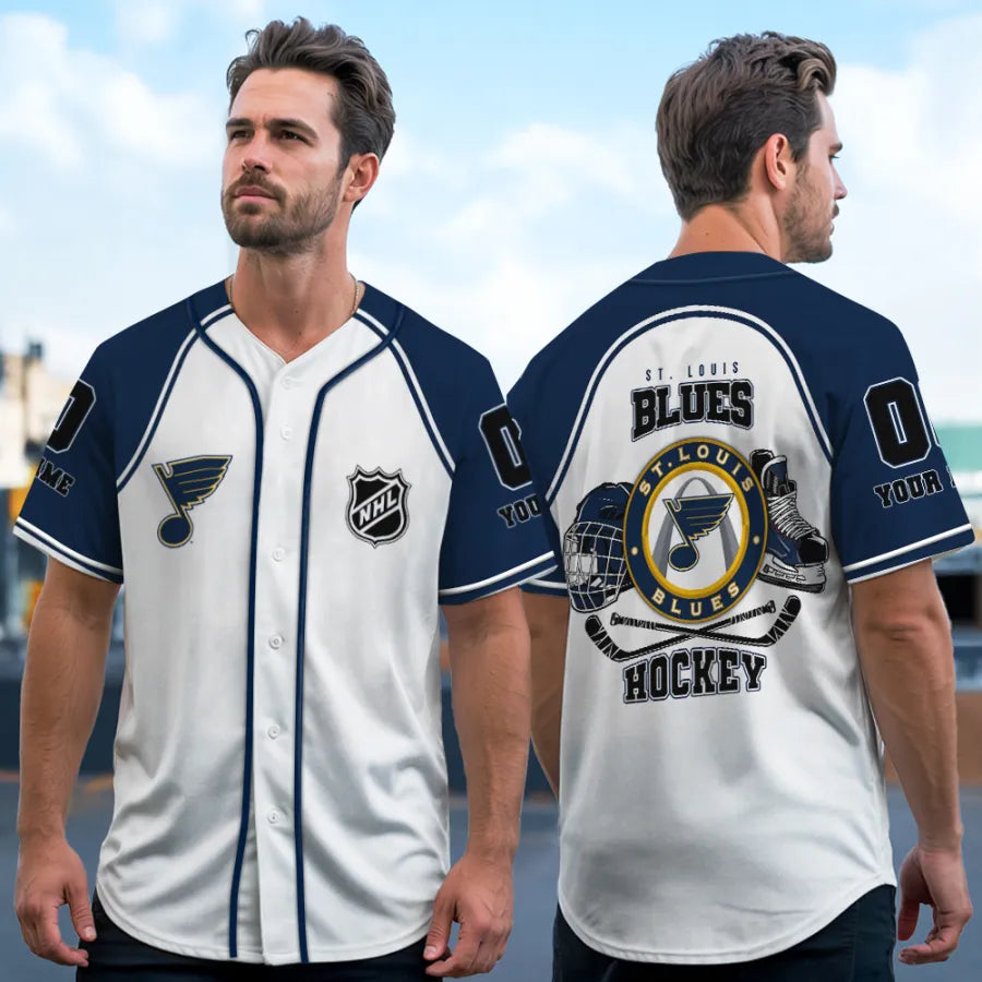 Limited Edition – Customized NHL St. Louis Blues Baseball Jersey