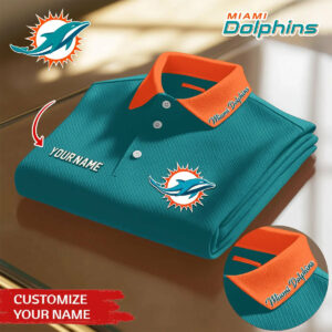 Limited Edition – Customized NFL Miami Dolphins Polo Shirt