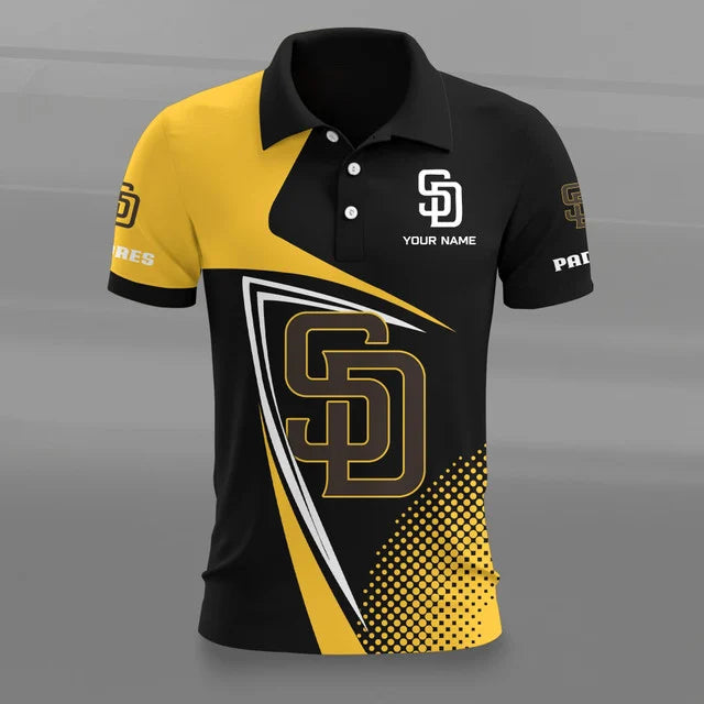 Limited Edition – Customized MLB San Diego Padres Polo Shirt - Image 2