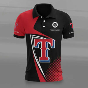 Limited Edition – Customized MLB Texas Rangers Polo Shirt