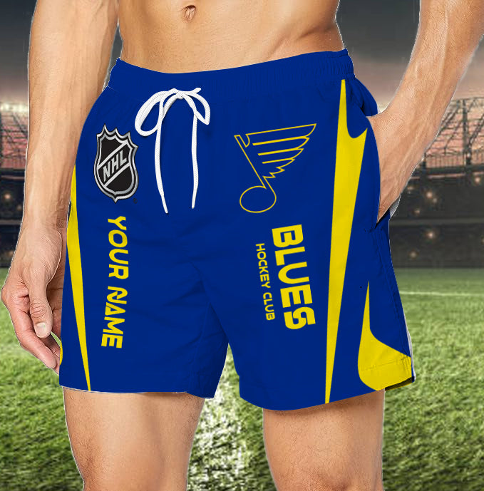 Limited Edition – Customized NHL St. Louis Blues Unisex Short Pants - Image 3