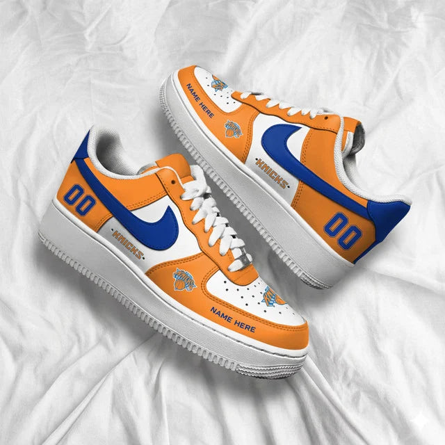 Limited Edition – Customized NBA New York Knicks Af1 Shoes - Image 4