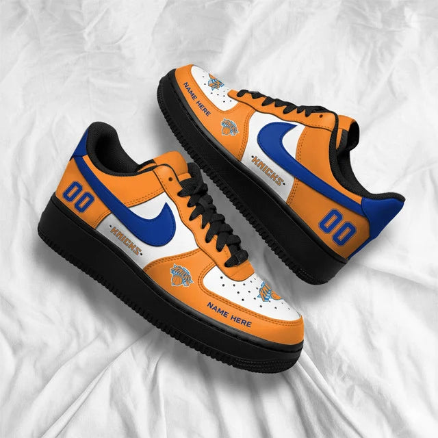 Limited Edition – Customized NBA New York Knicks Af1 Shoes - Image 3