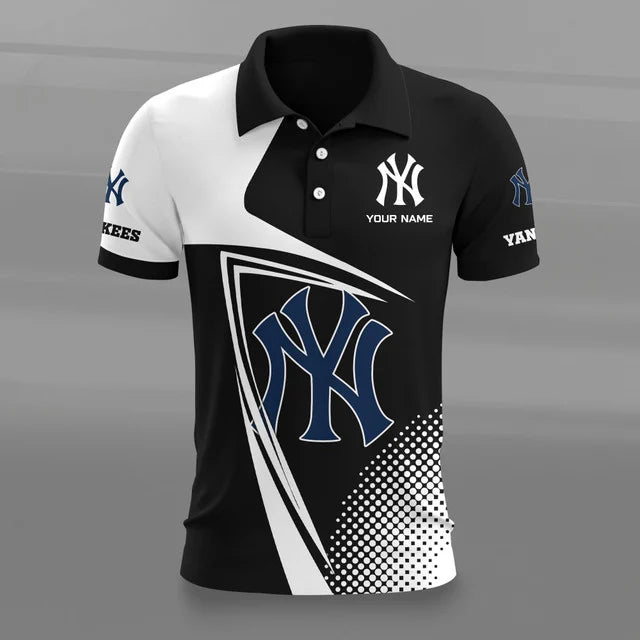 Limited Edition – Customized MLB New York Yankees Polo Shirt - Image 2