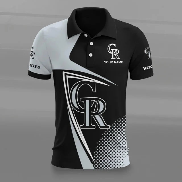 Limited Edition – Customized MLB Colorado Rockies Polo Shirt - Image 2