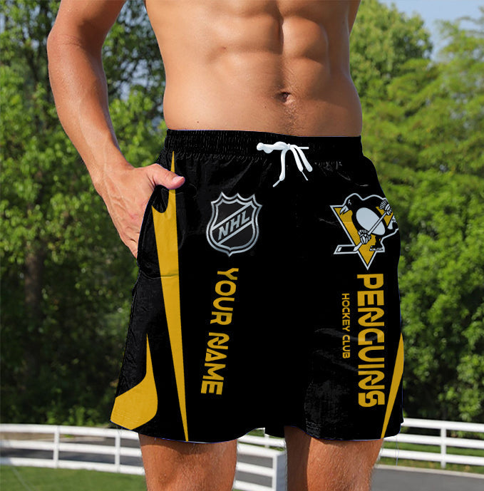 Limited Edition – Customized NHL Pittsburgh Penguins Unisex Short Pants - Image 2
