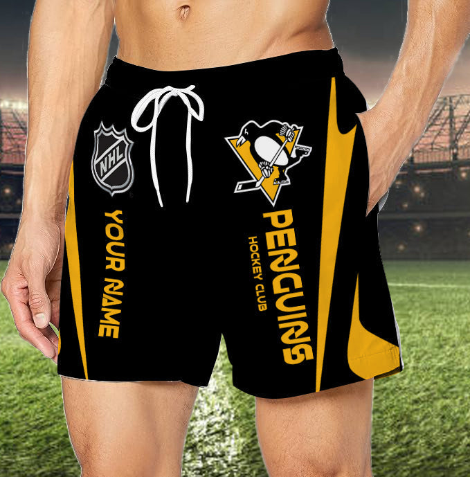 Limited Edition – Customized NHL Pittsburgh Penguins Unisex Short Pants - Image 3