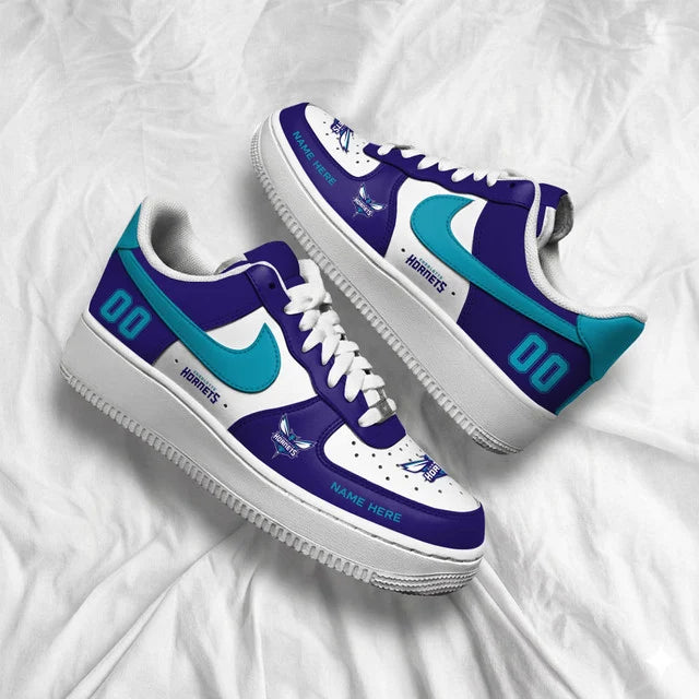 Limited Edition – Customized NBA Charlotte Hornets Af1 Shoes - Image 4
