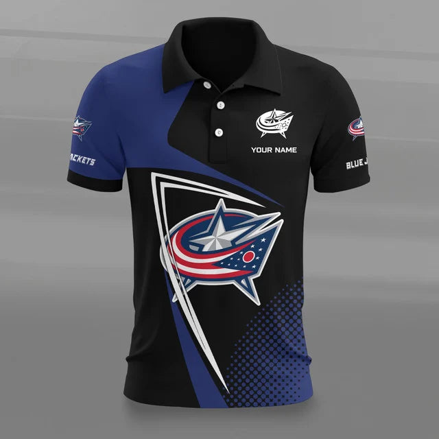 Limited Edition – Customized NHL Columbus Blue Jackets Polo Shirt