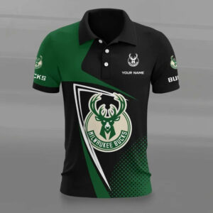 Limited Edition – Customized NBA Milwaukee Bucks Polo Shirt