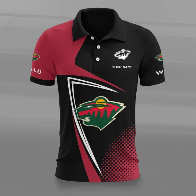 Limited Edition – Customized NHL Minnesota Wild Polo Shirt - Image 2