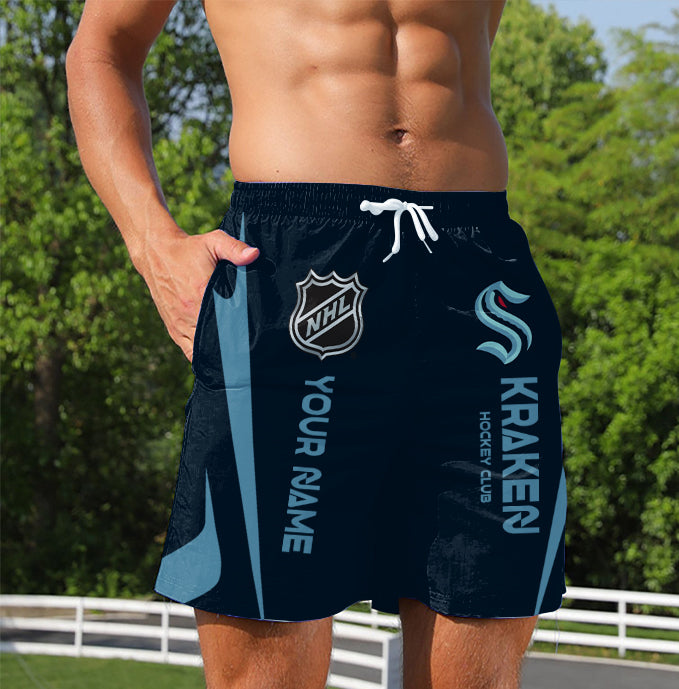 Limited Edition – Customized NHL Seattle Kraken Unisex Short Pants - Image 2