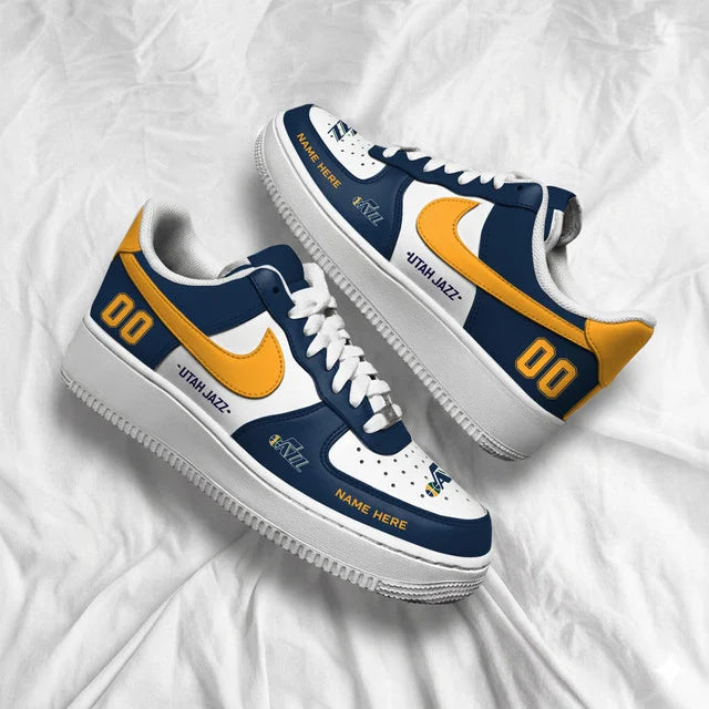 Limited Edition – Customized NBA Utah Jazz Af1 Shoes - Image 4