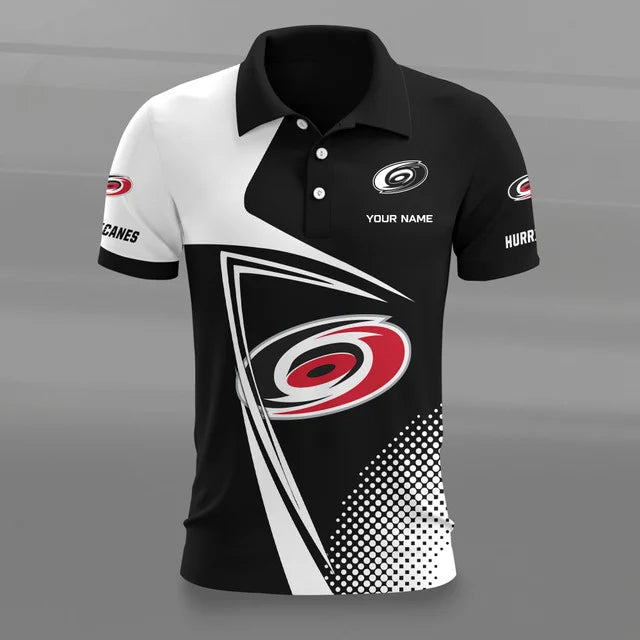 Limited Edition – Customized NHL Carolina Hurricanes Polo Shirt - Image 2
