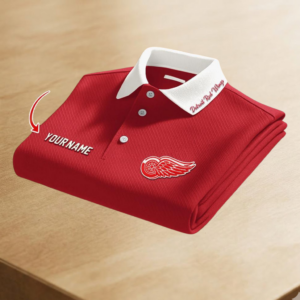 Limited Edition – Customized NHL Detroit Red Wings Polo Shirt