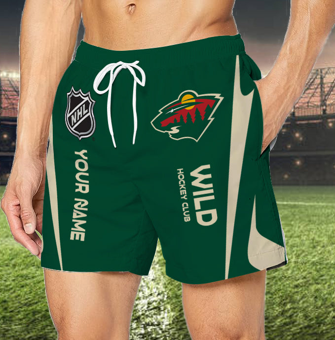 Limited Edition – Customized NHL Minnesota Wild Unisex Short Pants - Image 3