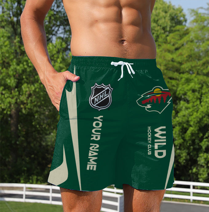 Limited Edition – Customized NHL Minnesota Wild Unisex Short Pants - Image 2