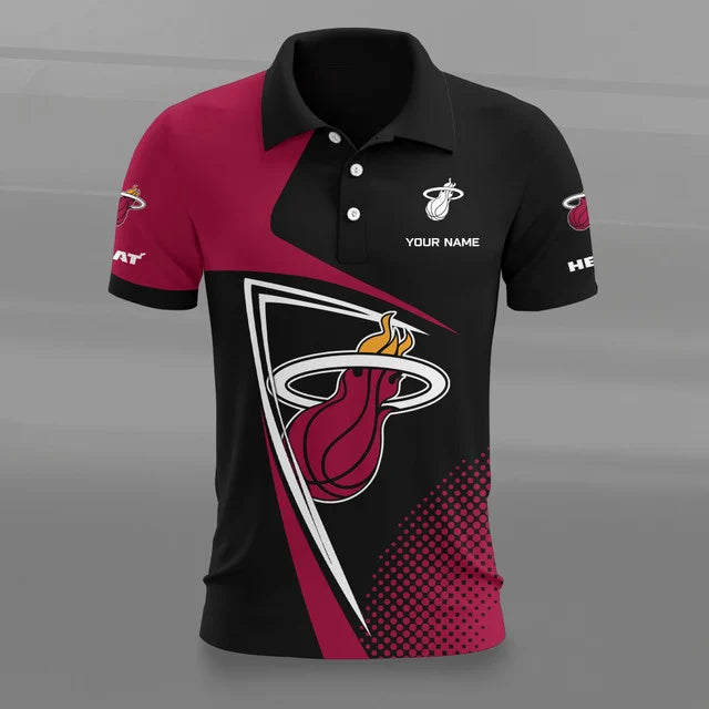 Limited Edition – Customized NBA Miami Heat Polo Shirt