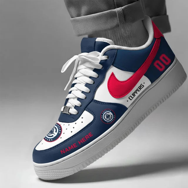 Limited Edition – Customized NBA Los Angeles Clippers Af1 Shoes - Image 2