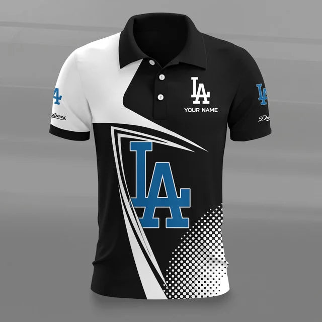 Limited Edition – Customized MLB Los Angeles Dodgers Polo Shirt - Image 2