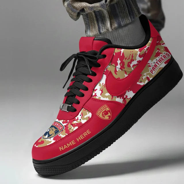 Limited Edition – Customized NHL Florida Panthers Af1 Shoes - Image 2