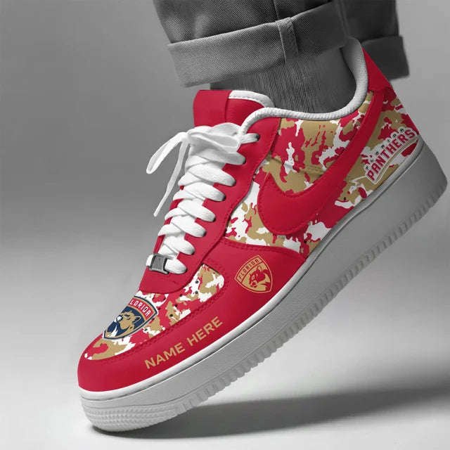 Limited Edition – Customized NHL Florida Panthers Af1 Shoes